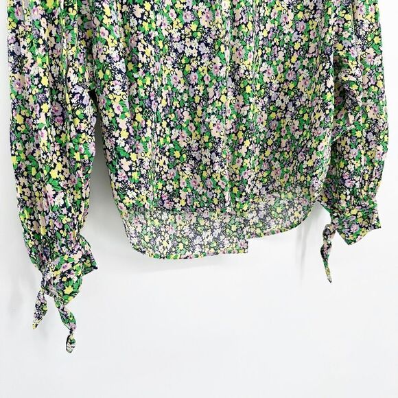 Maeve Anthropologie Ashleigh Puff Sleeved Button Down Blouse Floral Women's S - Picture 4 of 10